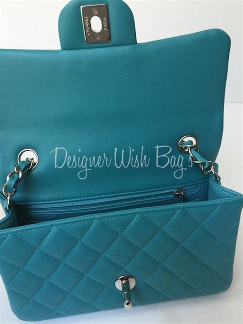 chanel mini turquoise|Chanel handbags uk.